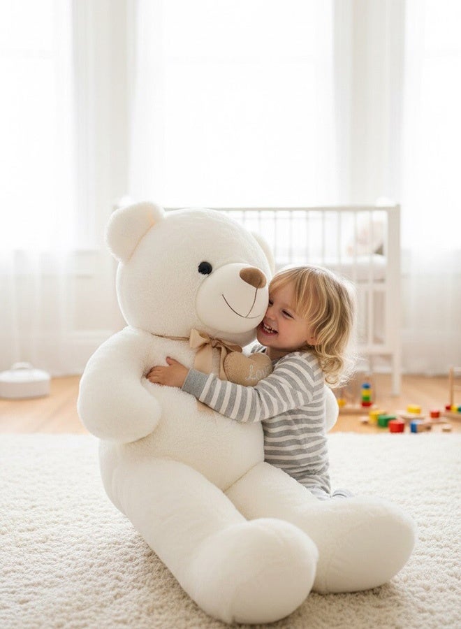 Toyland دب تيدي عملاق 130 سم لعبة قماشية ناعمة - Image 2